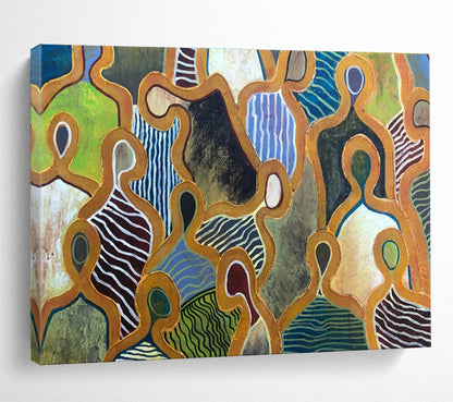 Figurative Abstract Art for Cultural Center Exhibition Halls DLZ2573