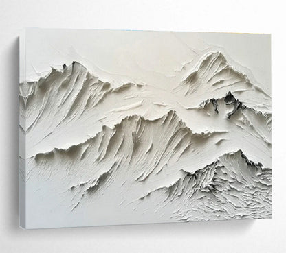 White Mountain Relief Art for Minimalist Living Room DLZ2843