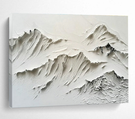 White Mountain Relief Art for Minimalist Living Room DLZ2843
