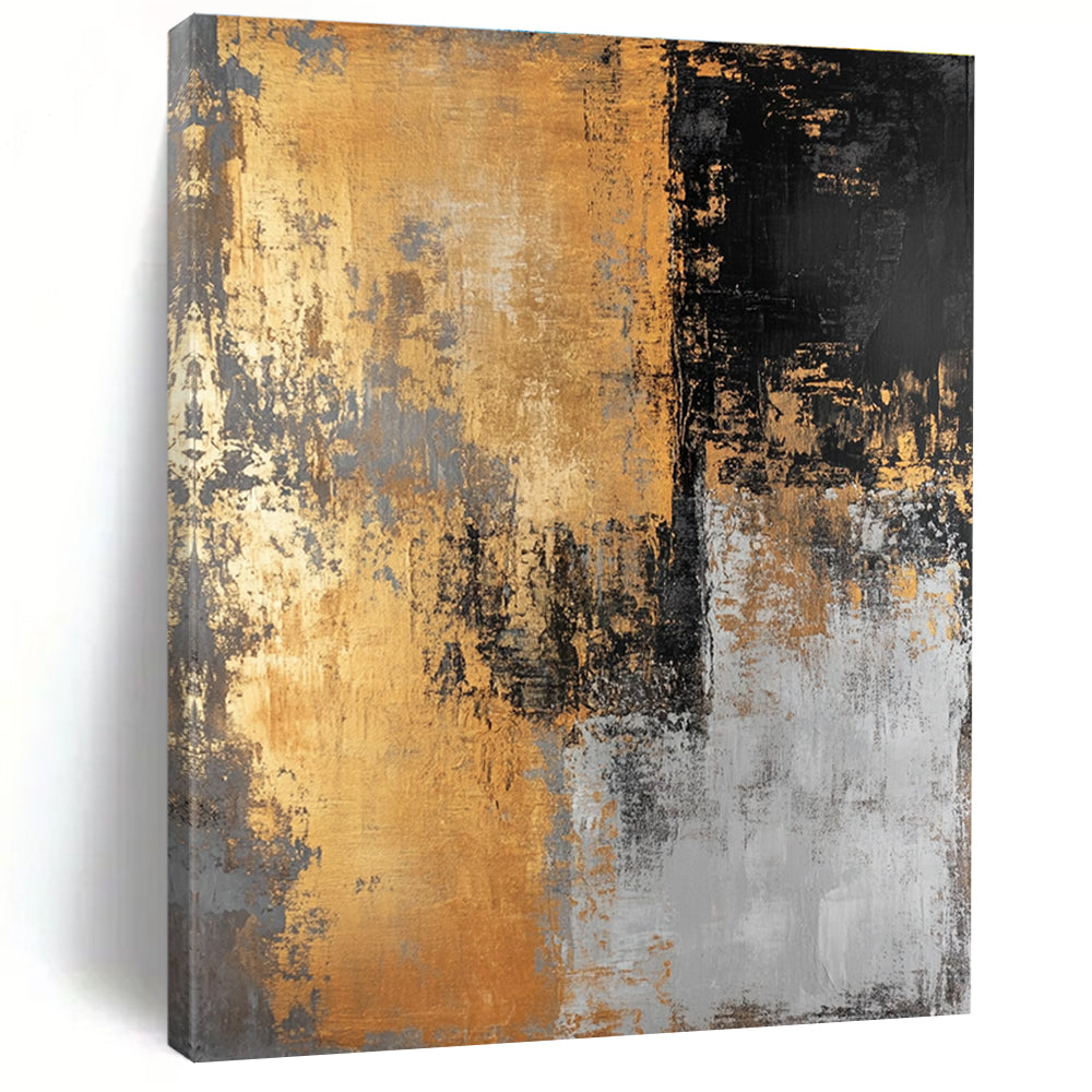 Gold and Black Abstract for Industrial - Chic Loft & High - End Boutique STSC576