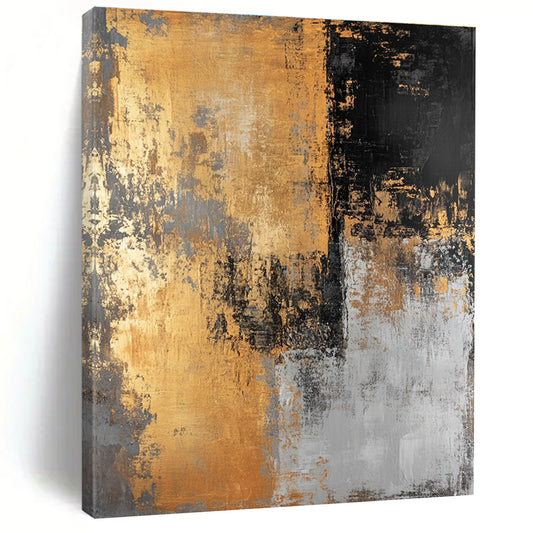 Gold and Black Abstract for Industrial - Chic Loft & High - End Boutique STSC576