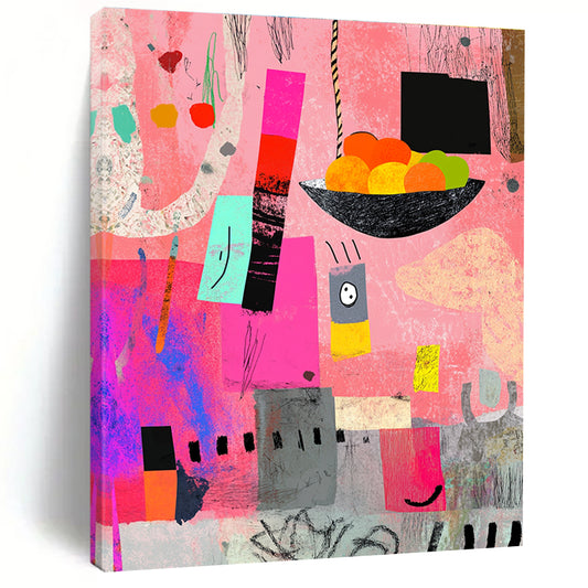 Colorful Abstract Still Life for Bohemian - Style Kitchen & Artistic Dining Room STSC969