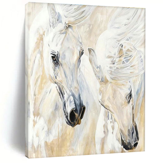 White Horses Grace Art for Equestrian Club & Luxury Home DLZ2341