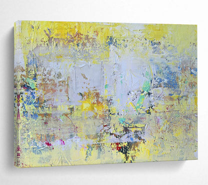Yellow - Toned Colorful Abstract Art for Creative Coworking Space Lounges DLZ2578