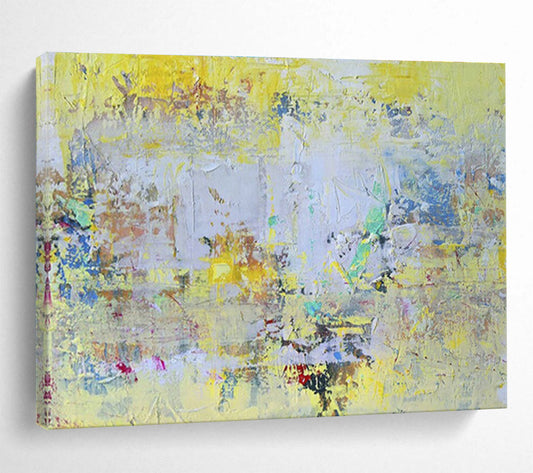Yellow - Toned Colorful Abstract Art for Creative Coworking Space Lounges DLZ2578