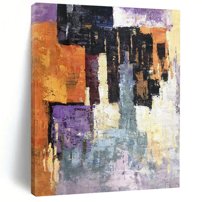 Color - Block Geometric Abstract Art for Bold Living Room & Trendy Retail Store DLZ1312