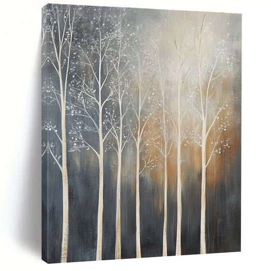 White Trees with Details for Rustic Home Office & Cozy Reading Nook STSC354