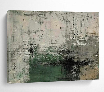 Gray - Green Abstract Art for Minimalist Office Waiting Rooms DLZ2535