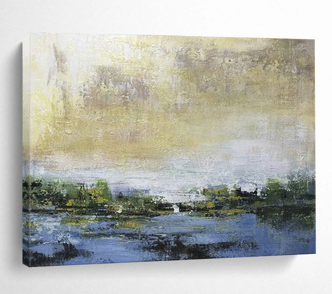 Landscape Abstract Art for Rustic Bed and Breakfast Common Areas DLZ2579