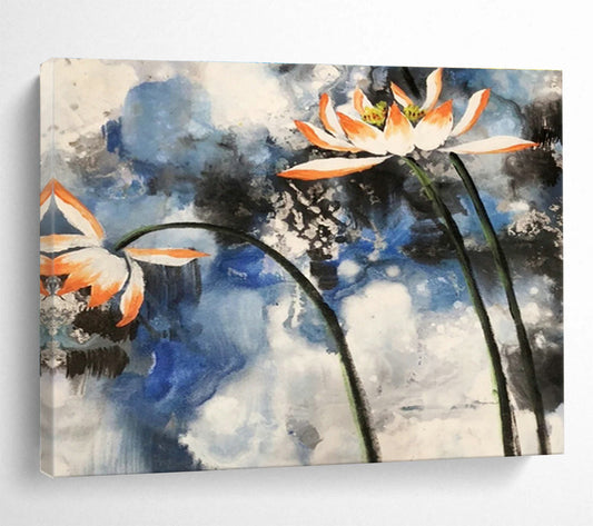 Ink Lotus Painting for Traditional - Style Tea House DLZ3011