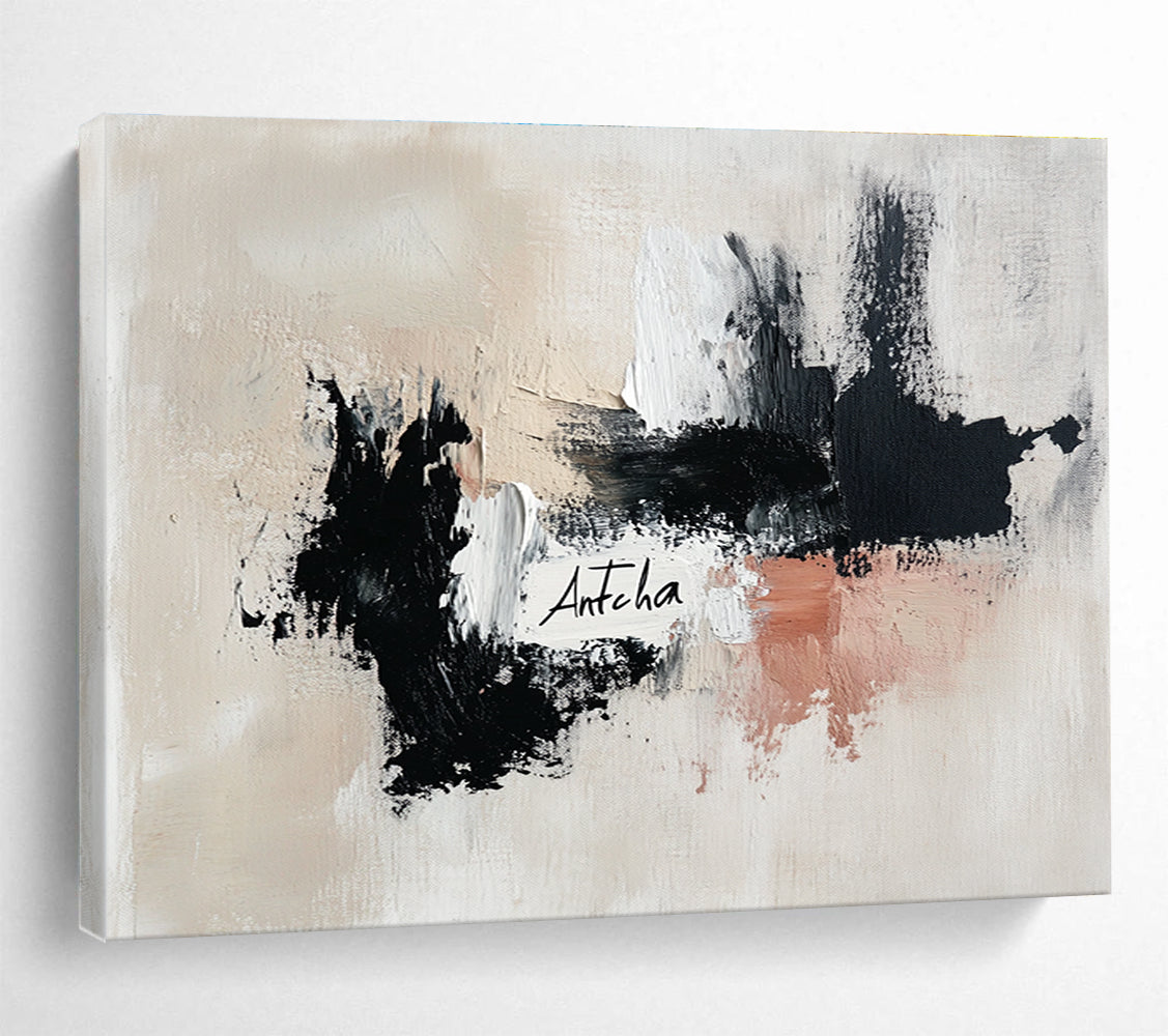 Minimalist Abstract with 'Antcha' Art for Modern Home Office & Artistic Studio SC311