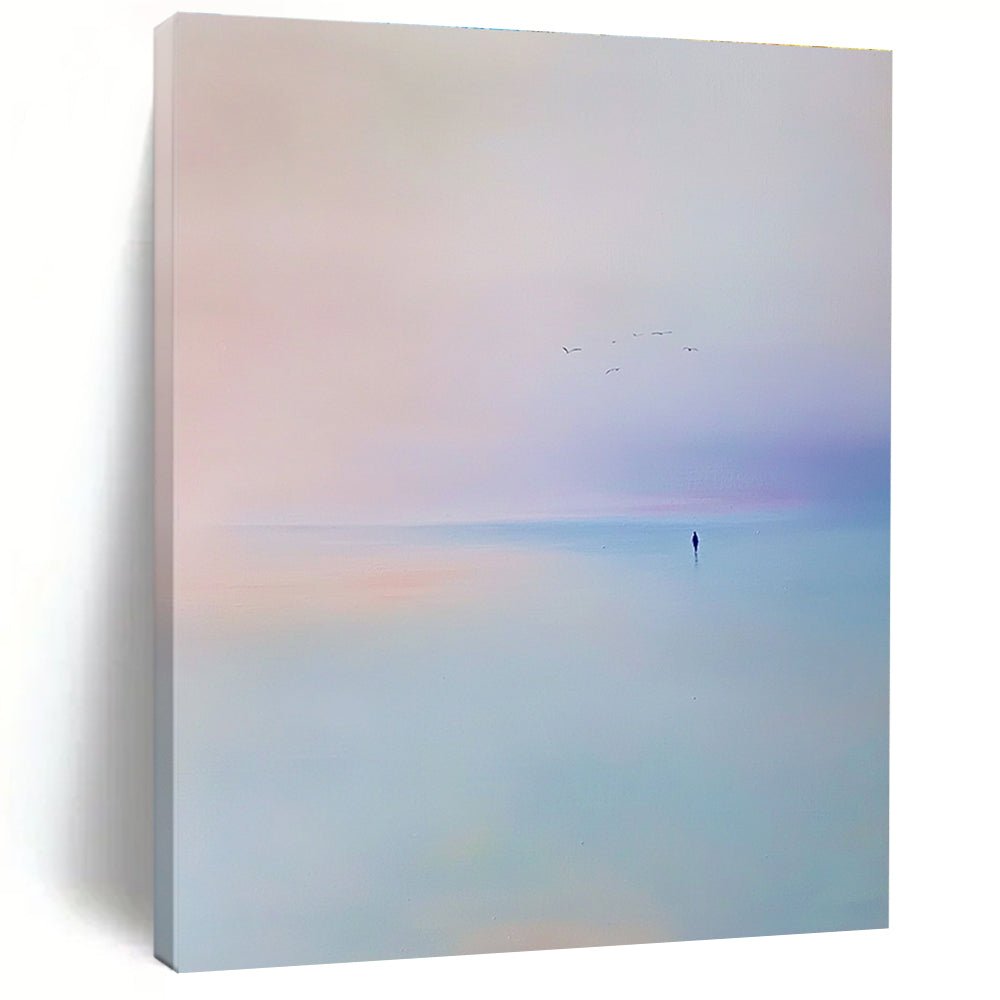 Serene Pastel Seascape for Meditation Room & Light - Filled Bedroom STSC346