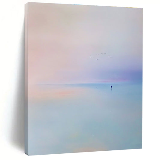 Serene Pastel Seascape for Meditation Room & Light - Filled Bedroom STSC346