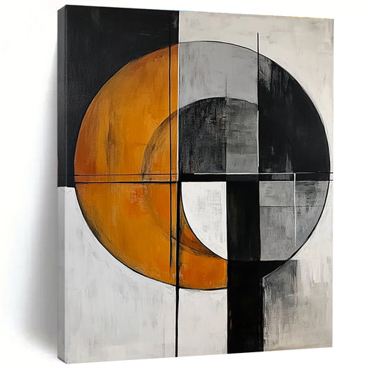 Circular Geometric Abstract for Luxury Hotel Lobby & Contemporary Home STSC208