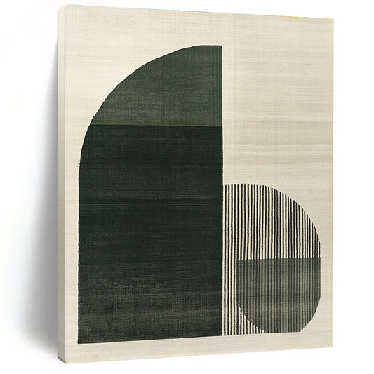 Green Geometric Shapes Art for Modern Office & Architectural Studio STSC1081