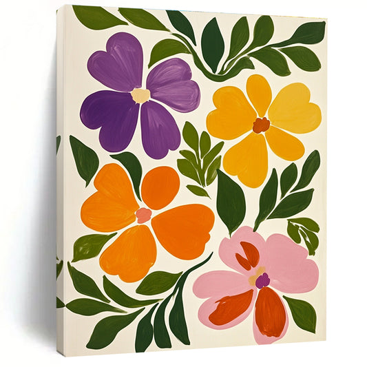 Colorful Flower Collection Art for Florist Shop & Bright Kitchen STSC1317