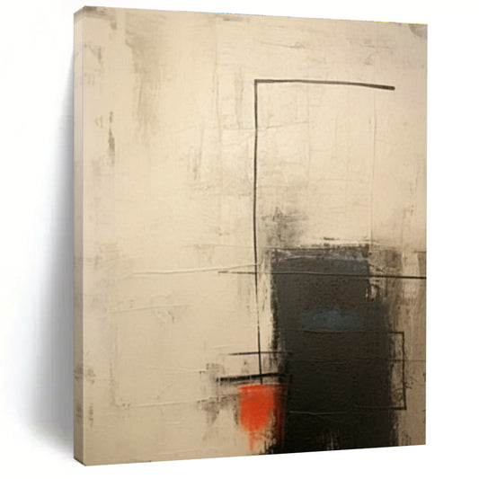 Red - Black Abstract Art for Urban Rooftop Bar & Edgy Home Gym DLZ0839