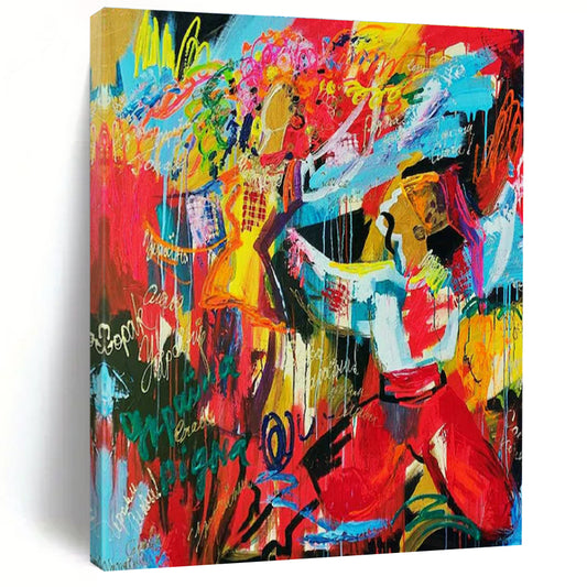Colorful Abstract Figures Art for Creative Studio & Bohemian Café DLZ2104