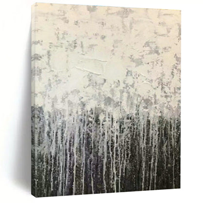 Gray Dripping Abstract Art for Modern Office Reception & Industrial - Style Café DLZ0890