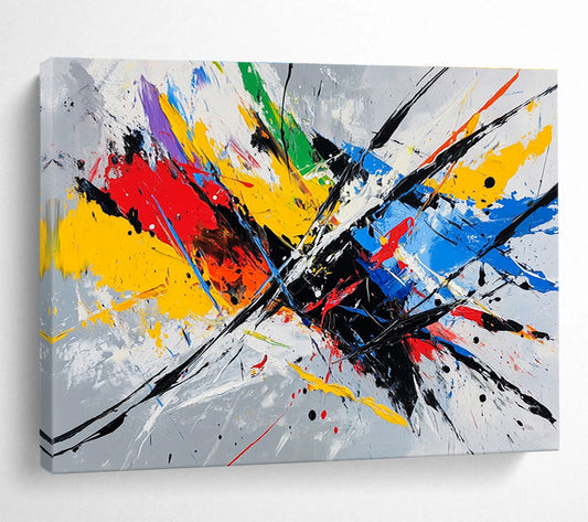 Explosive Color Splash Art for Creative Studio & Trendy Event Space SC156