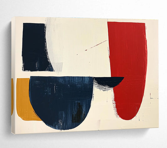 Color - Block Abstract Art for Modern Office Lobby & Contemporary Home Living Room SC490