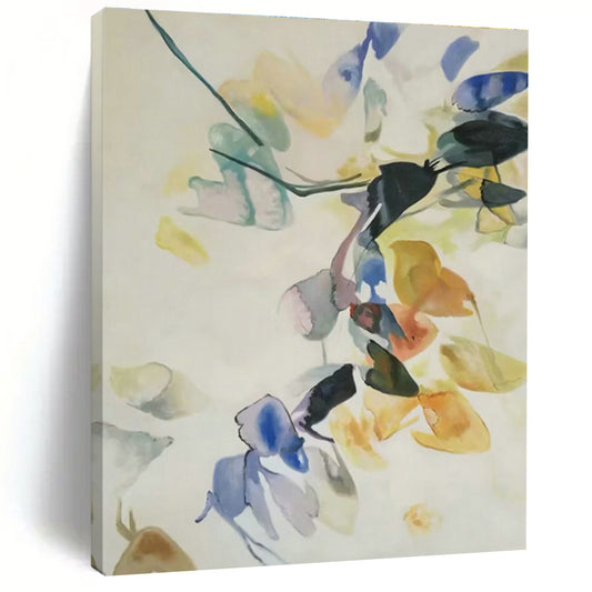 Colorful Ink - Wash Floral Art for Light - Filled Conservatory & Bohemian - Chic Bedroom DLZ0750