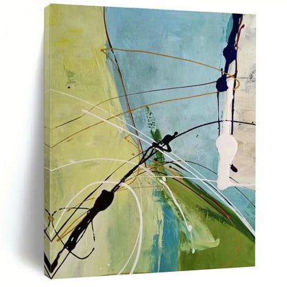 Line Abstract Art for Bohemian Home Yoga Studios DLZ0275