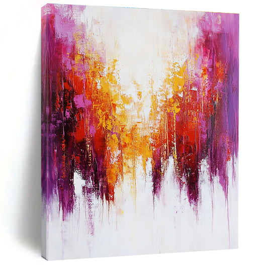 Purple and Orange Abstract Path for Art - Inspired Lounge & Sophisticated Spa STSC416