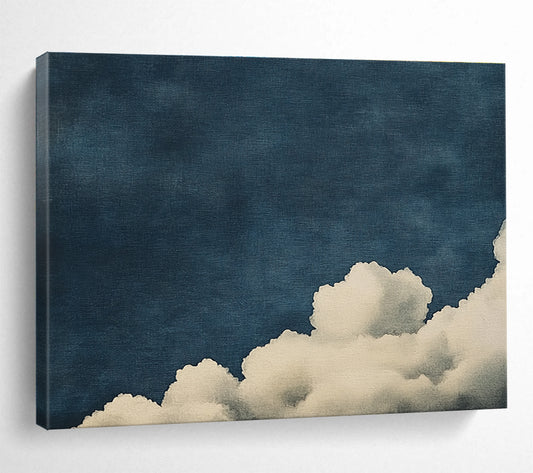 Minimalist Clouds Art for Scandinavian - Style Bedroom & Meditation Space SC523