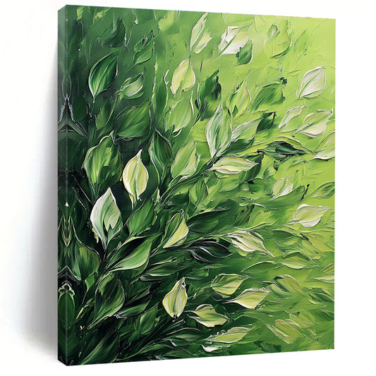 Green Leafy Texture Art for Botanical Café & Nature - Lover's Home Office STSC1310