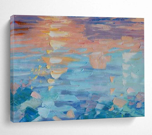 Colorful Coastal Abstract Art for Beachfront Vacation Rental DLZ3046