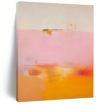 Pink - Orange Abstract Art for Romantic Restaurant & Feminine Boutique DLZ2084