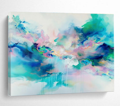 Fantasy Color Fluid Abstract Art for Bohemian Living Room DLZ2870