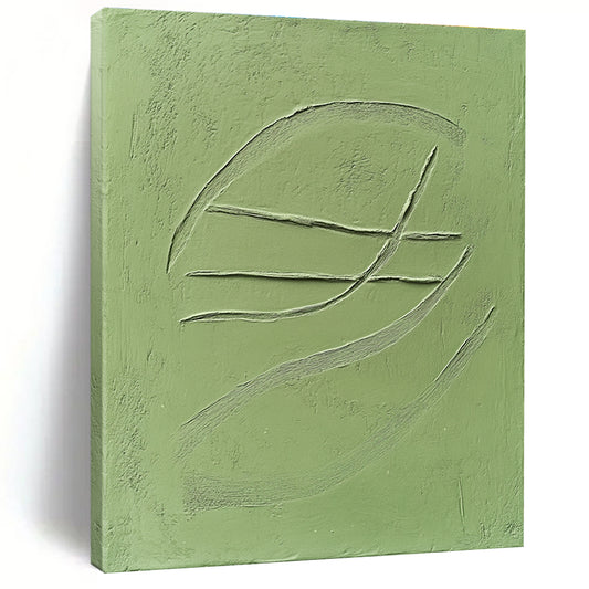 Green Textured Lines for Minimalist Home Office & Modern Art Gallery STSC1010