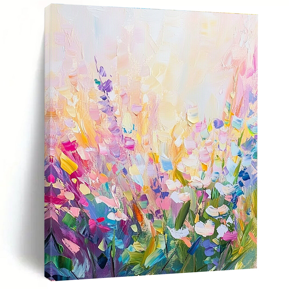 Pastel Flower Field for Feminine Bedroom & Garden - Themed Café STSC1286