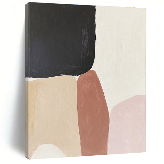 Neutral Color Block Abstract for Minimalist Living Room & Modern Office STSC480