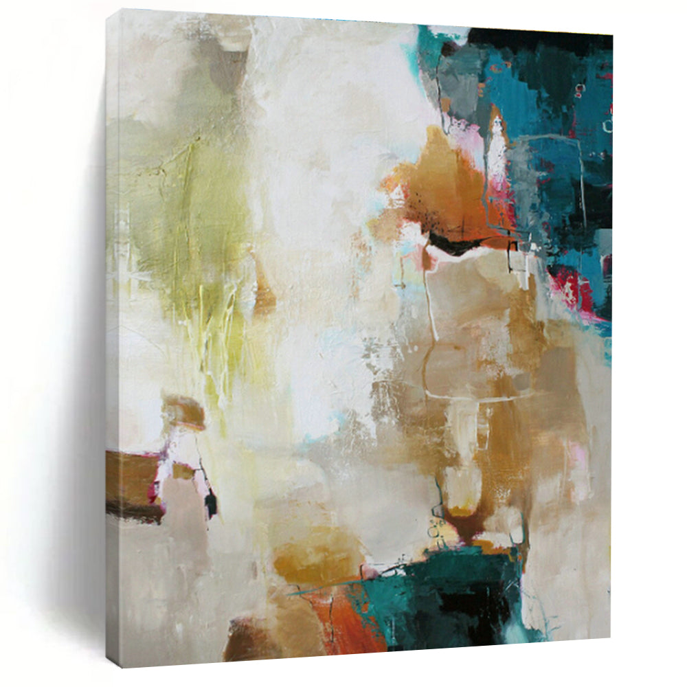 Colorful Abstract Block Art for Bohemian Café & Creative Studio DLZ1026