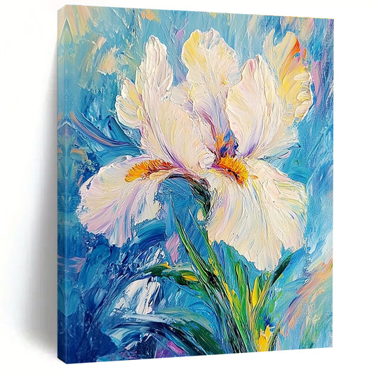 White Iris Flower Art for Florist Shop & Relaxing Spa STSC1384