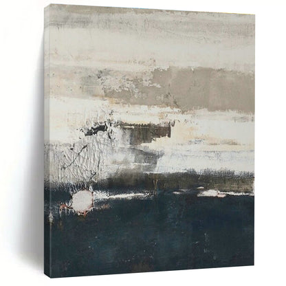 Gray - White - Blue Textured Art for Coastal Home & Nautical Art Gallery DLZ1881