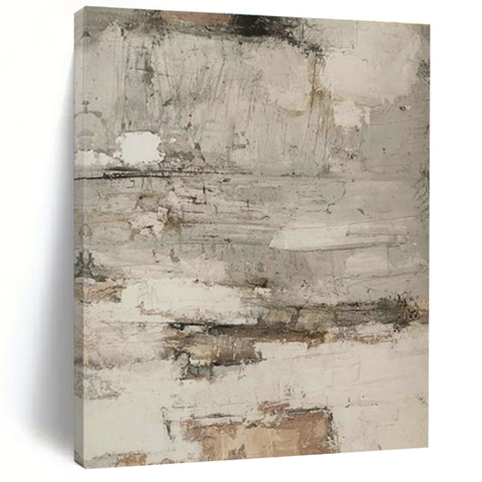 Gray - White Abstract Art for Calming Home Bedroom Ceiling Accents DLZ0209
