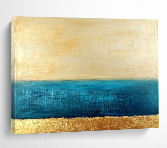 Minimalist Sea and Sky Art for Coastal Home Living Room & Serene Spa Lounge SC172