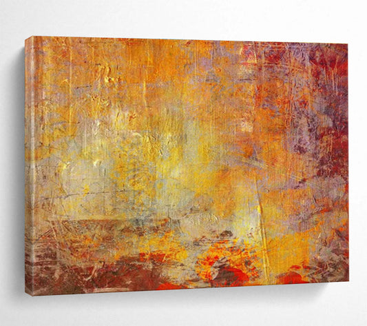 Orange - Purple Abstract Art for Modern Art Gallery Cafés DLZ2576