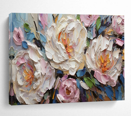 3D Floral Relief Art for Romantic Wedding Venue Reception Backdrops DLZ3275