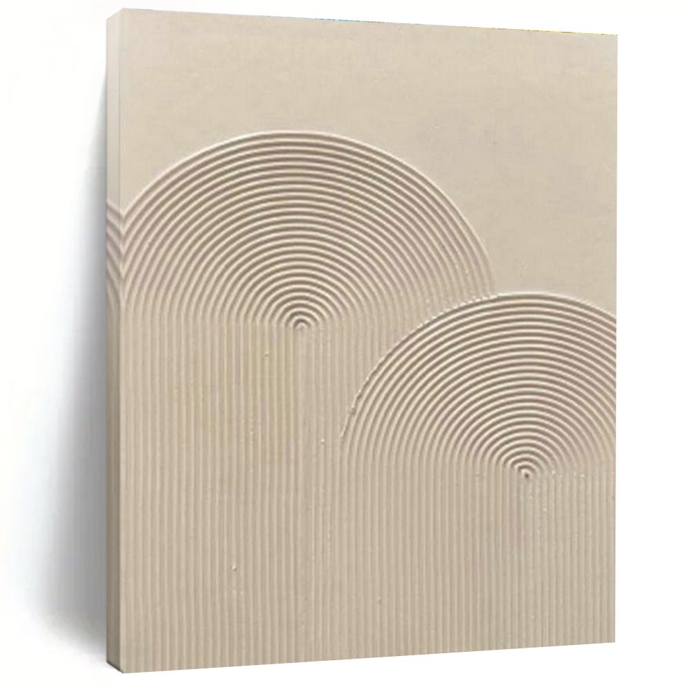 Light Brown Wave - Texture Art for Minimalist Home Study Desks DLZ0233