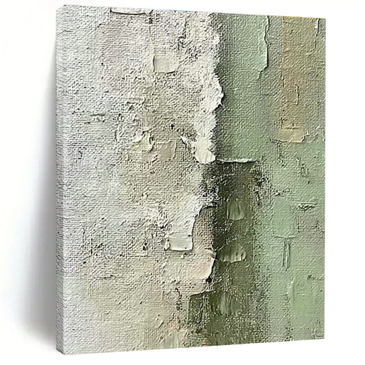 Gray - White Textured Abstract Art for Minimalist Art Gallery & Serene Meditation Space DLZ1009