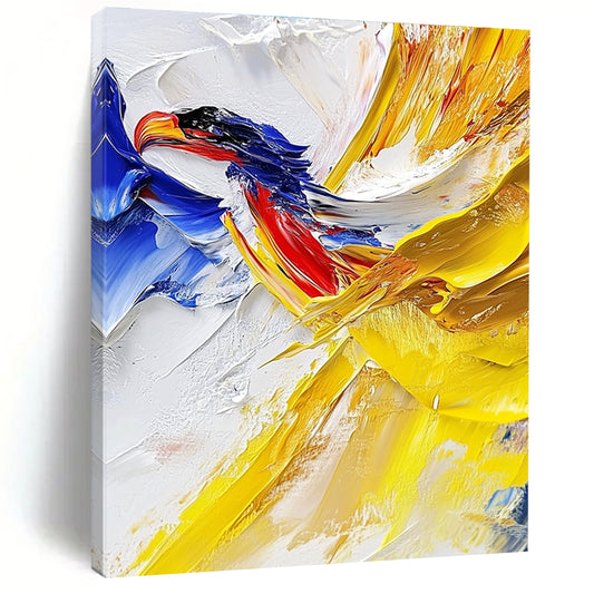 Colorful Abstract Bird for Vibrant Children’s Room & Art - Inspired Living Room STSC426
