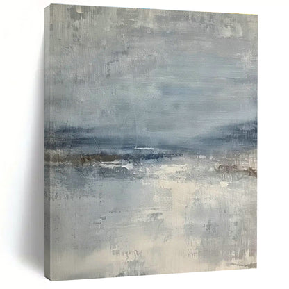 Blue - Grey Abstract Landscape Art for Living Room & Bedroom DLZ0417