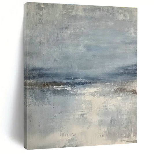 Blue - Grey Abstract Landscape Art for Living Room & Bedroom DLZ0417