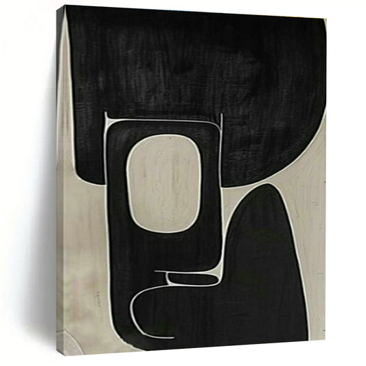 Black - White Abstract Art: Ideal for Modern Office & Art Gallery DLZ2010