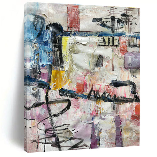 Color - Clash Abstract Art for Artist Studio & Trendy Bar Lounge DLZ1275